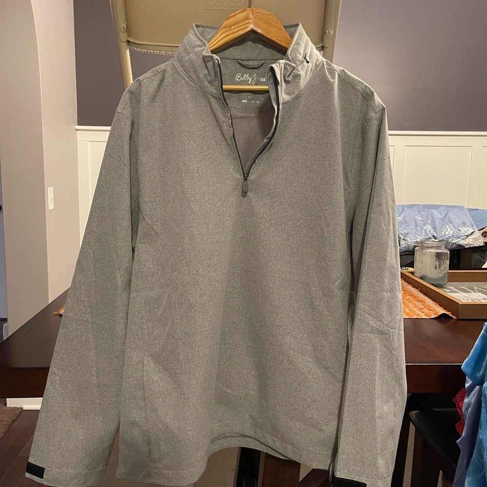 Used perfect Bobby Jones hooded rain, cold 1/4 zip